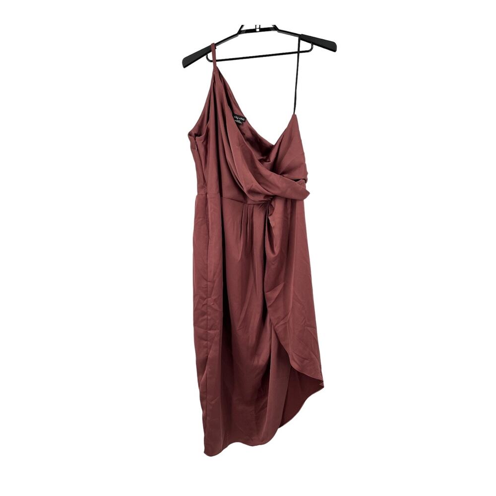 City Chic dress Sensual sleeveless dark pink size XL 22 - Picture 2 of 7